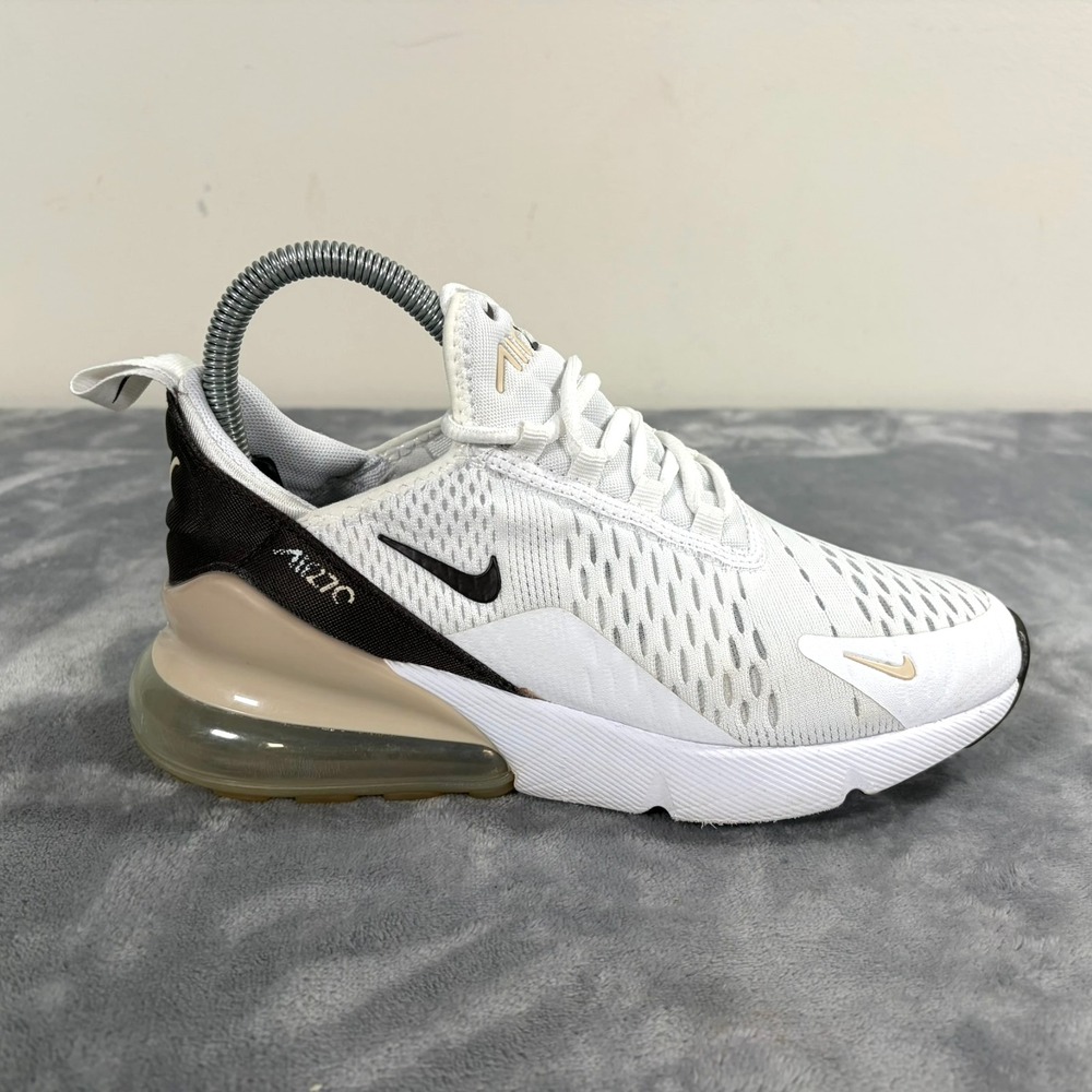 Nike Air Max 270 SE White Velvet Brown Sneakers Womens US 6 Shoes FD9875-100 - Picture 4 of 10